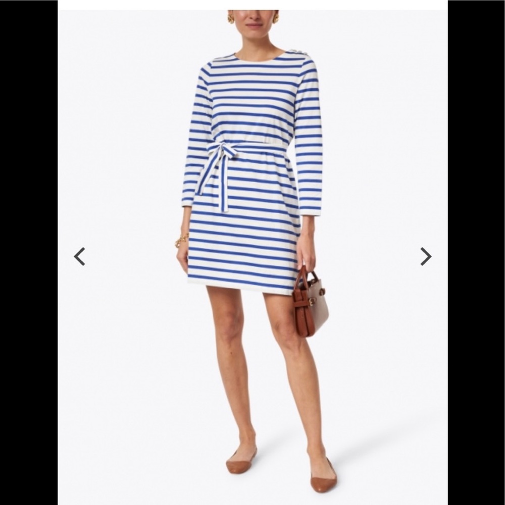 NWT - A.P.C Blue and White Striped Jersey Dress